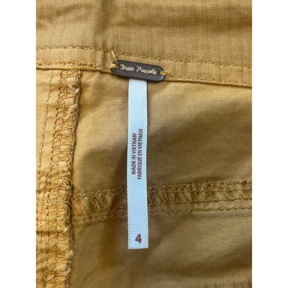 Free People Utility Cargo Pants Canyon Moon/Yellow Size 4 - Picture 5 of 10